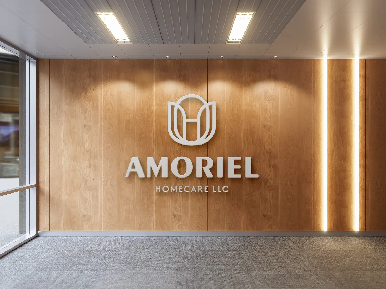Amoriel reception signage design