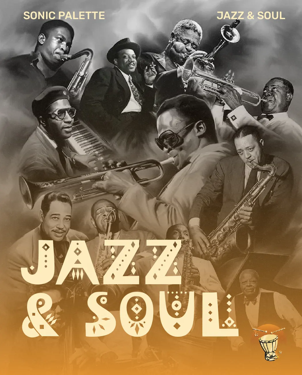 Sonic Palette Jazz and Soul visual campaign