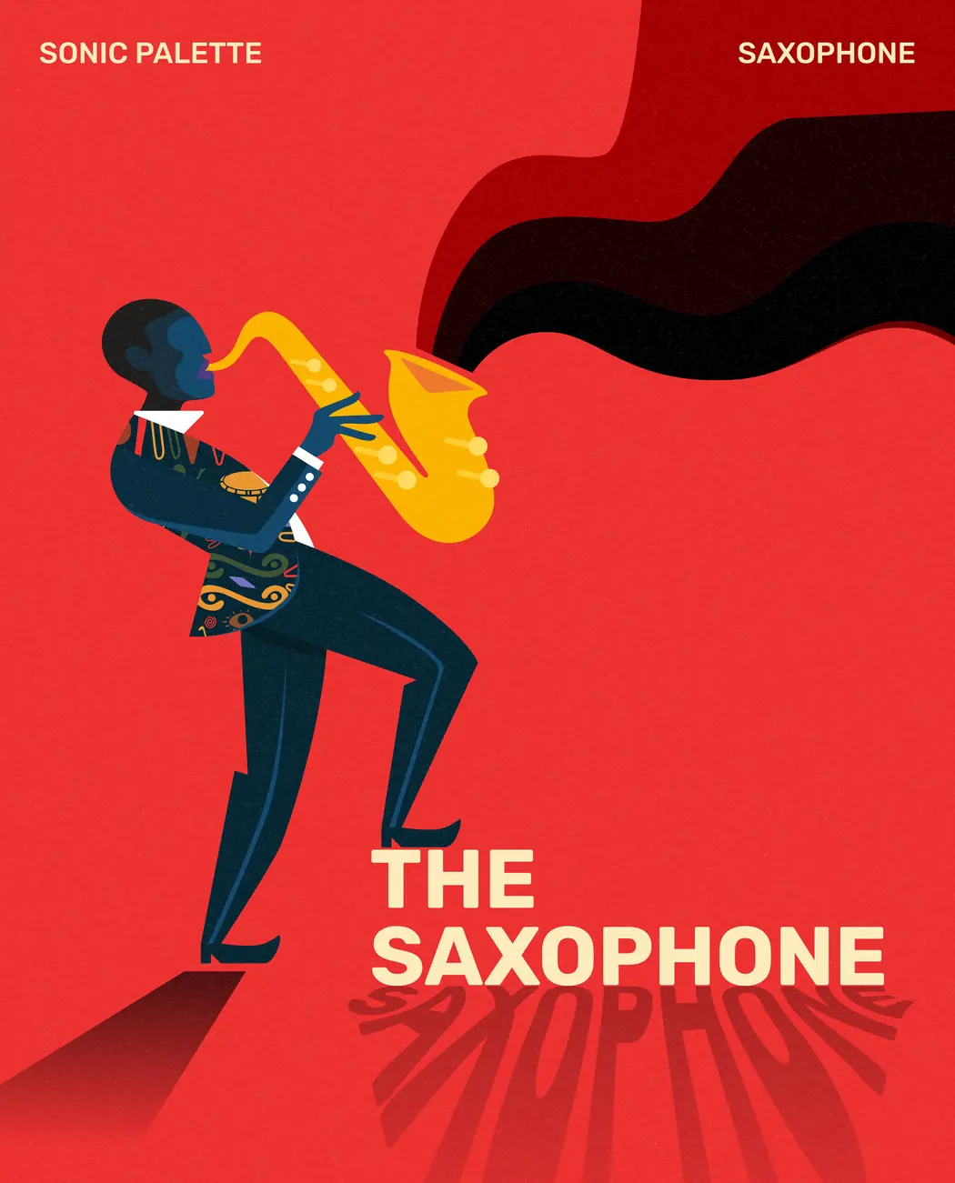 Sonic Palette The Saxophone illustration campaign
