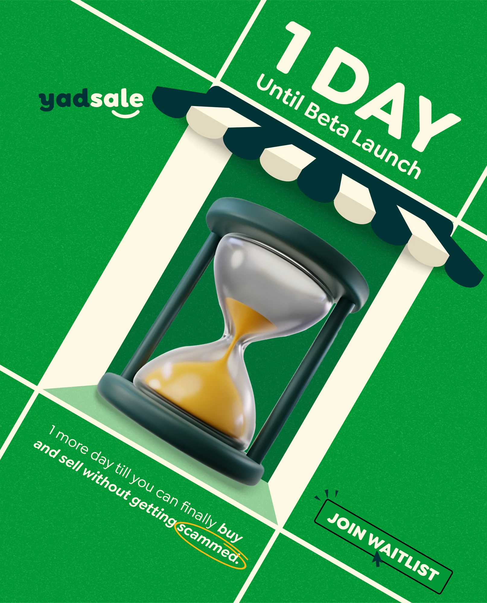 Yadsale beta-launch countdown campaign