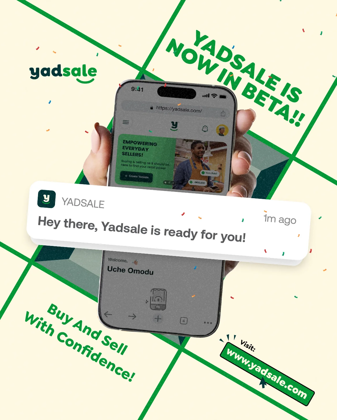 Yadsale beta-launch live announcement