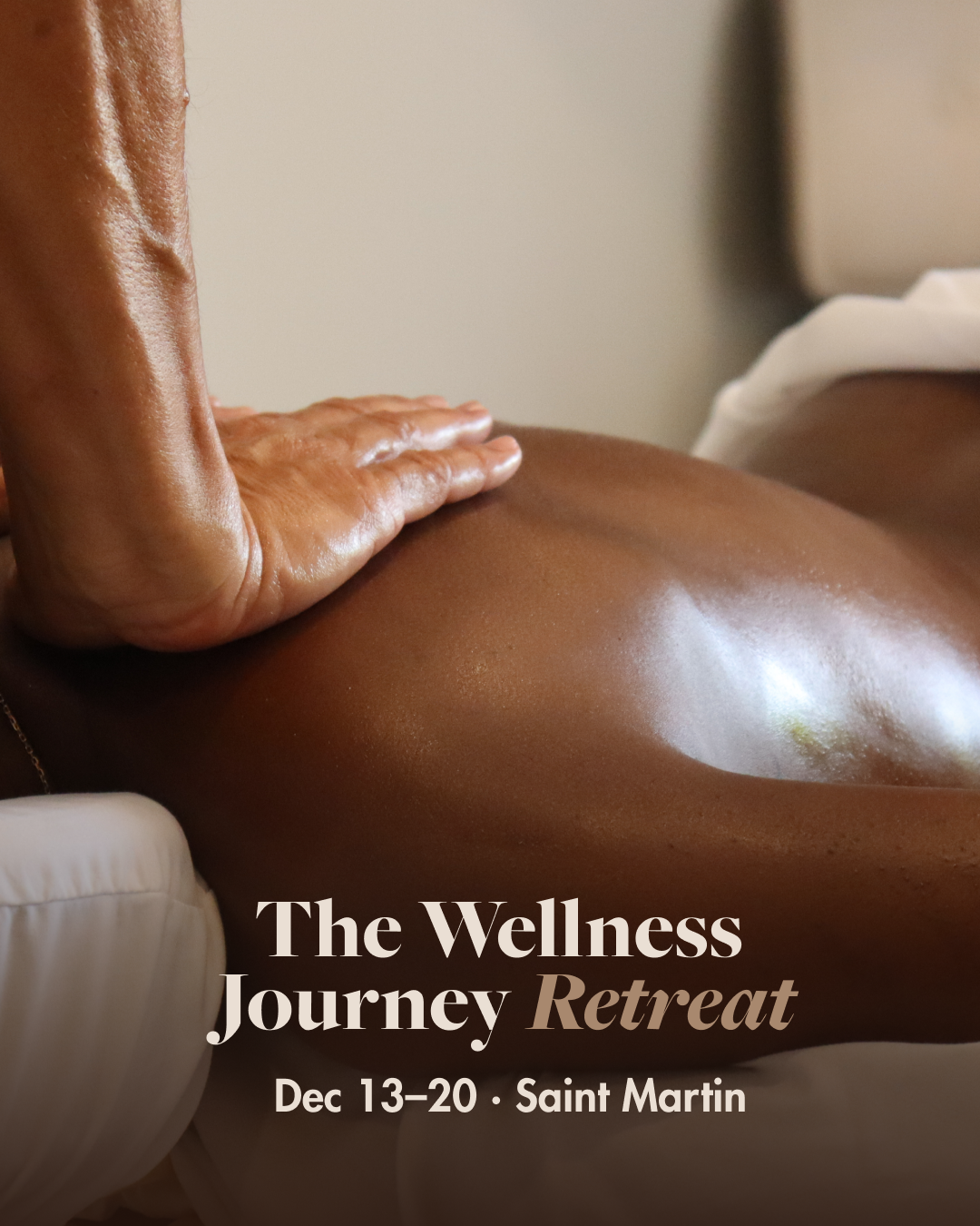 Retreat experience campaign creative.