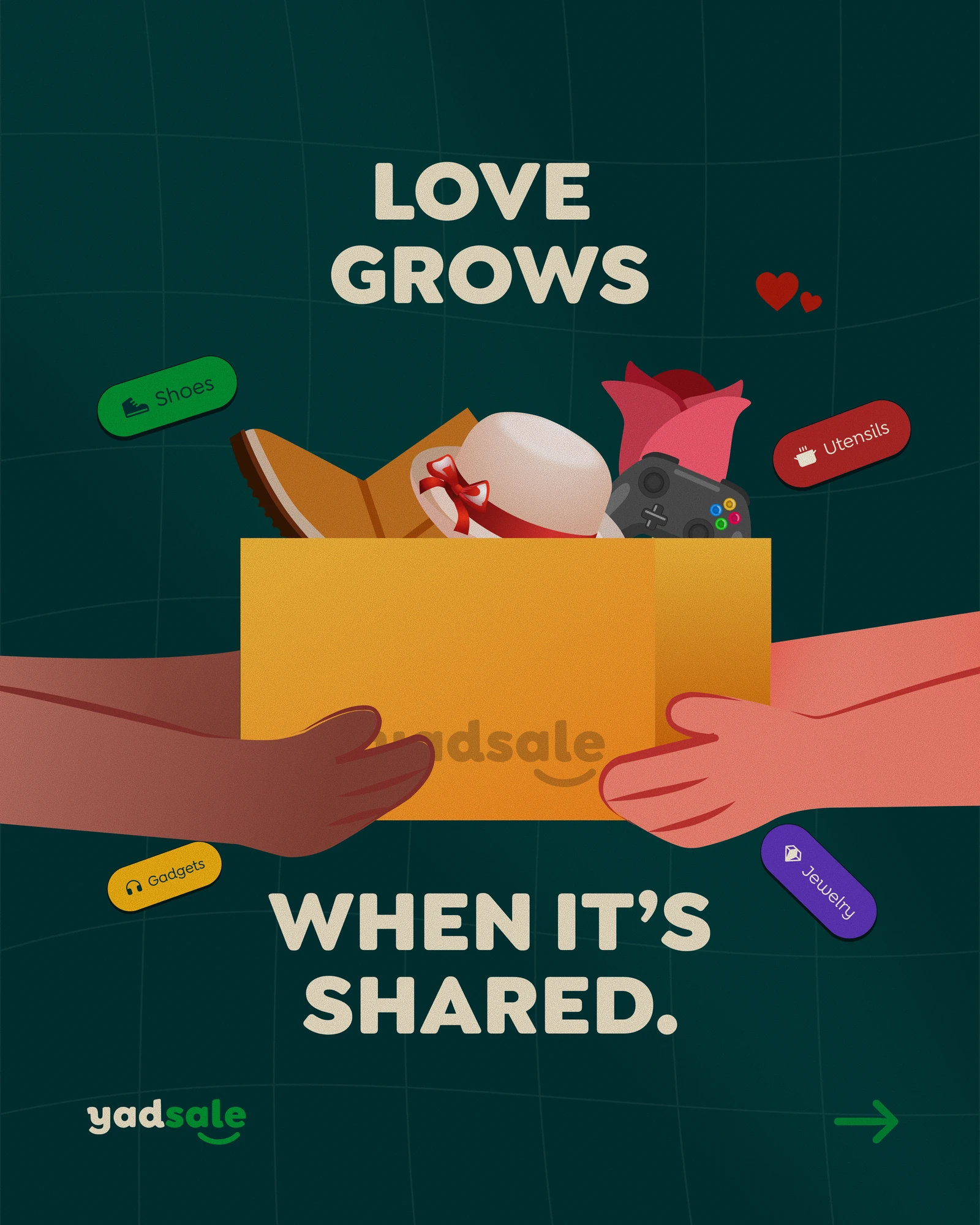Love Grows When It Is Shared campaign